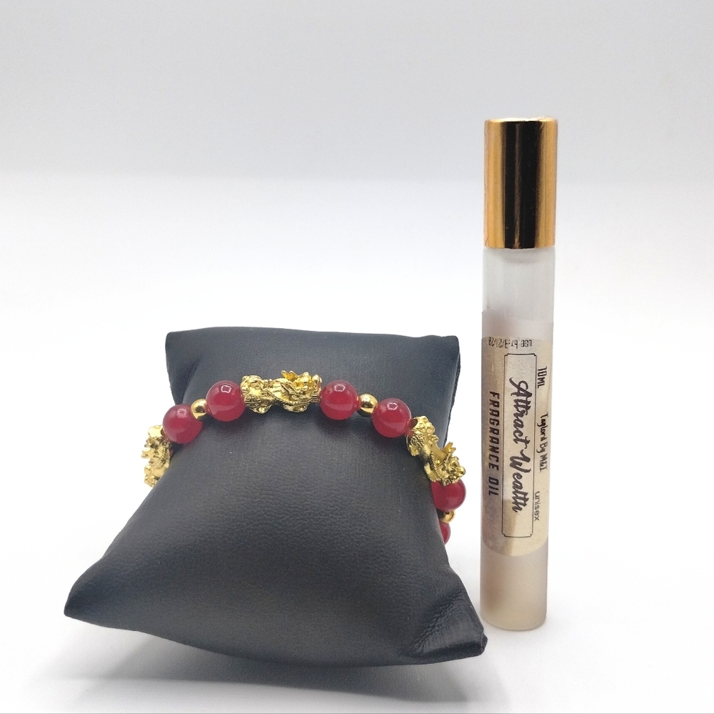 Attract Wealth fragrance oil+FREE wealth Bracelet